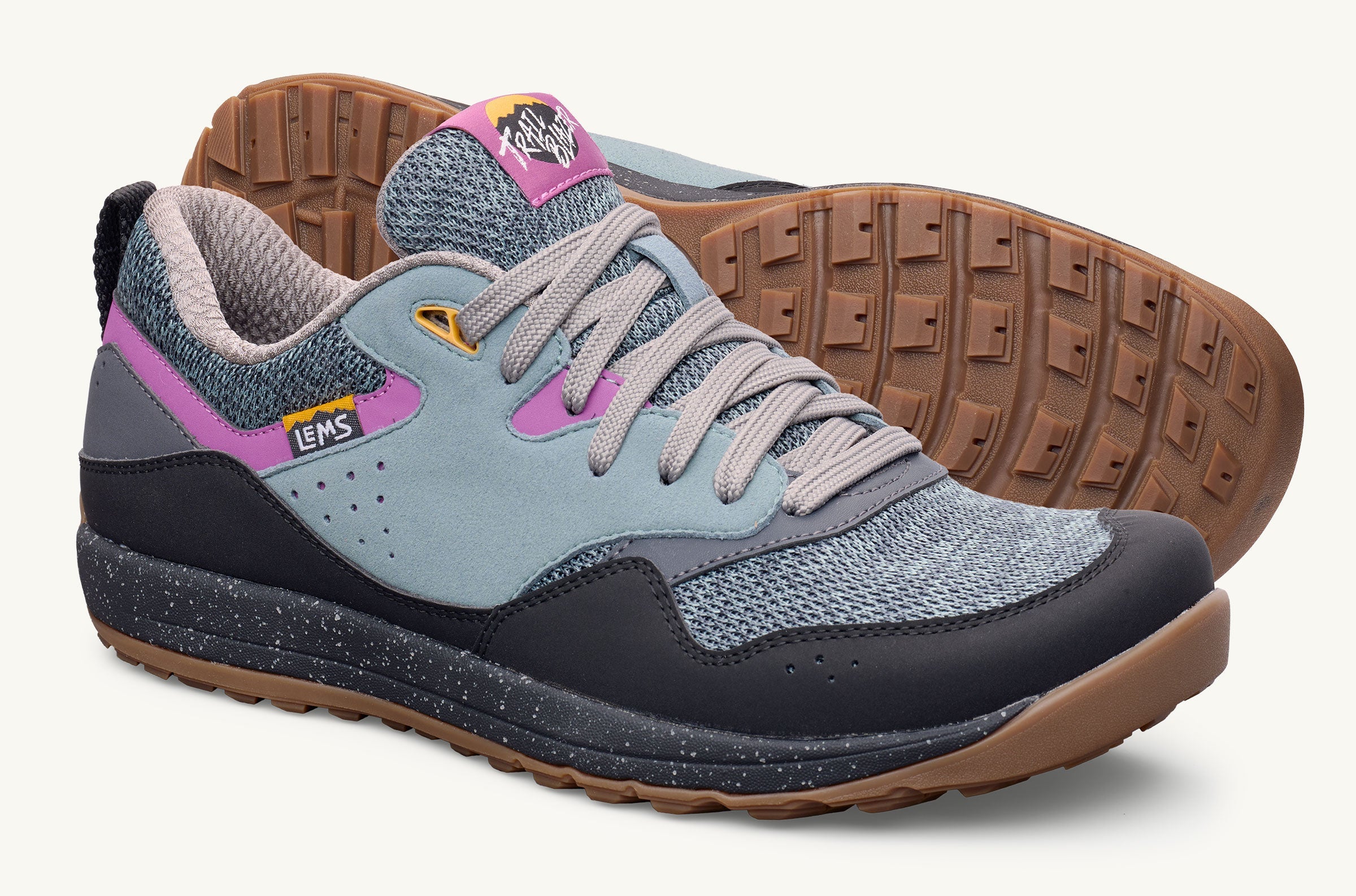 Lems Men's Trail Blazer Thunder | Zero-Drop Wide Toe Box Hiking
