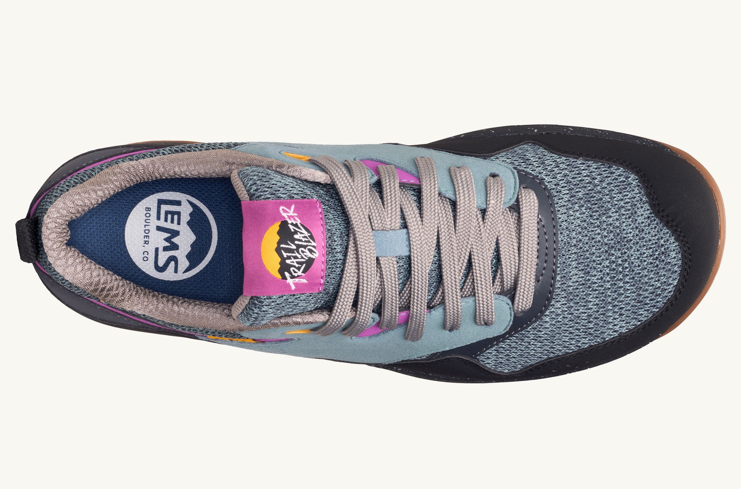 Lems Men's Trail Blazer Thunder | Zero-Drop Wide Toe Box Hiking